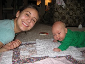Natalie and Rachel playing