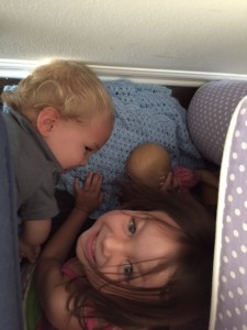 Welcome to our home! (Two chairs, two kids and two babies)