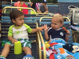 High Five - we're with the big kids at the world's greatest water park!