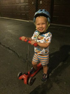 "I win!  I'm fast Mommy"